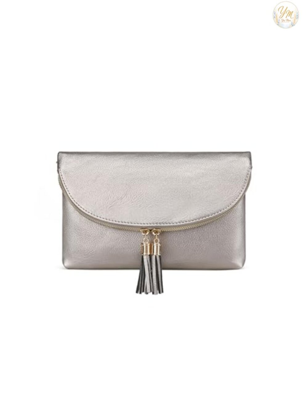 Womens Envelope Clutch Crossbody Bag Removable Chain Strap Card Slots Tassels